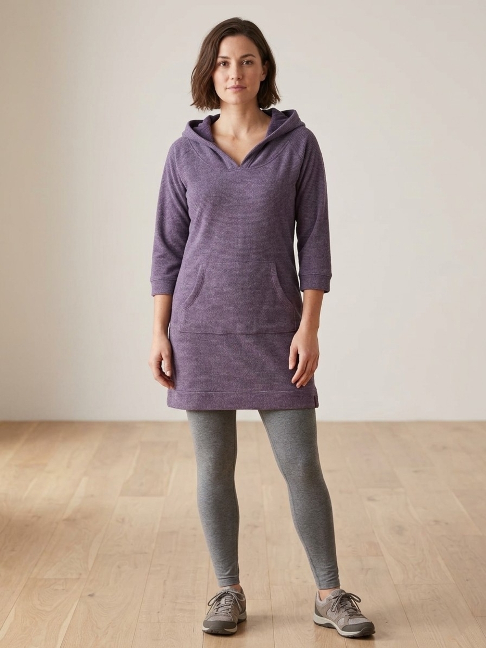 Mountain Hardwear Cozy Purple Hooded Tunic Sweatshirt
